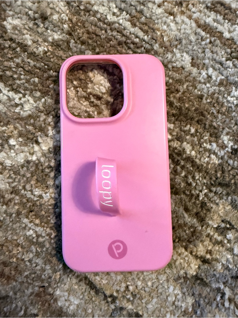 Loopy Case Pink Phone Case with Integrated Loop Strap iPhone 14 Pro